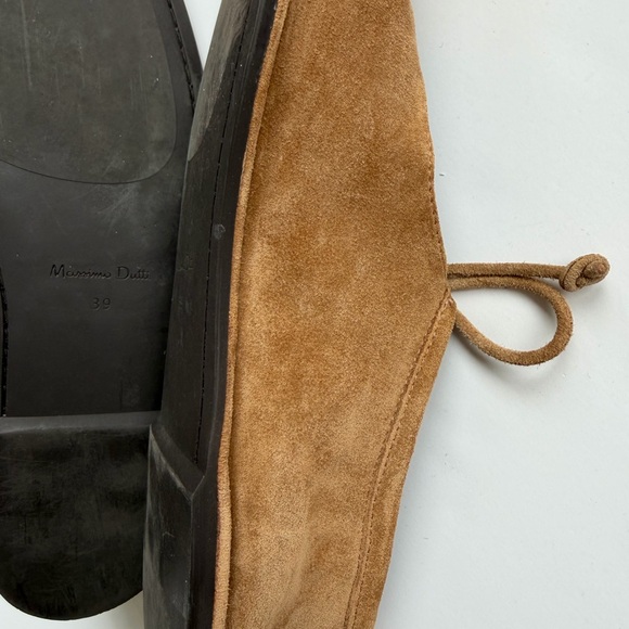 Tied Split Suede Ballet Flats size 39 - Picture 6 of 7